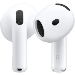 Apple AirPods 4 with Active Noise Cancellation Earbud Bluetooth Handsfree Ακουστικά με Αντοχή στον Ιδρώτα και Θήκη Φόρτισης Λευκά