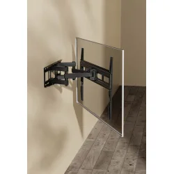 Powertech PT-1130 Βάση Τηλεόρασης Τοίχου με Βραχίονα έως 80" και 40kg Μαύρο
