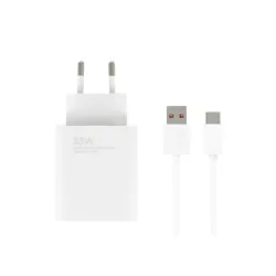 Xiaomi Φορτιστής με Θύρα USB-A και Καλώδιο USB-C 33W Λευκός (BHR9956EU)