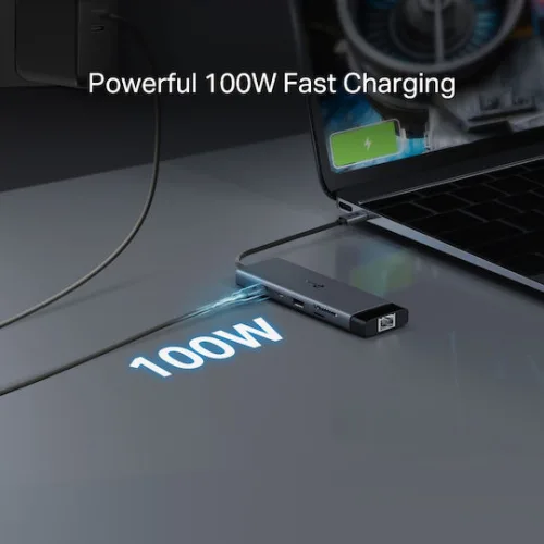 TP-LINK USB-C Docking Station με HDMI 4K PD Ethernet Γκρι (UH9120C)