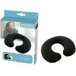 Intex Φουσκωτό Μαξιλαράκι Ταξιδίου Μαξιλαράκι Πολυεστερικό Μαύρο