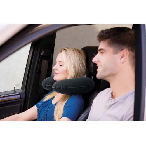 Intex Φουσκωτό Μαξιλαράκι Ταξιδίου Μαξιλαράκι Πολυεστερικό Μαύρο