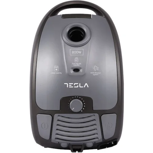 Tesla BG302EU Ηλεκτρική Σκούπα 800W με Σακούλα 3.5lt Γκρι