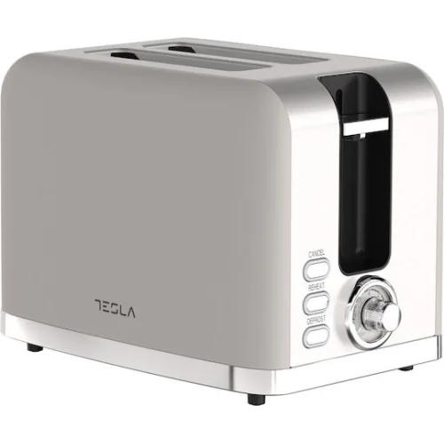 Tesla Φρυγανιέρα 2 Θέσεων 930W Λευκή