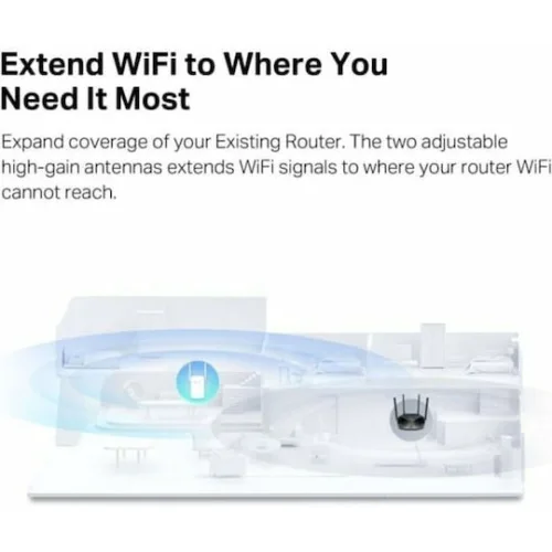 Mercusys ME60X v1 WiFi Extender Dual Band (2.4 & 5GHz) 1500Mbps