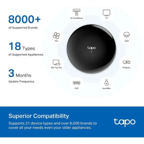 TP-LINK v1 Smart Hub Wi-Fi / Bluetooth / IR Συμβατό με Google Home, Apple HomeKit, Alexa, IFTTT, SmartThings & Matter