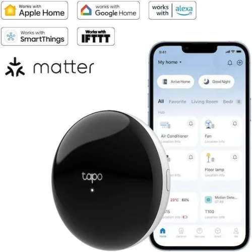 TP-LINK v1 Smart Hub Wi-Fi / Bluetooth / IR Συμβατό με Google Home, Apple HomeKit, Alexa, IFTTT, SmartThings & Matter