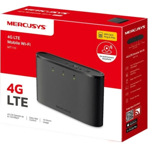 Mercusys MT110 v1 Ασύρματο 4G Φορητό Hotspot Wi‑Fi 4