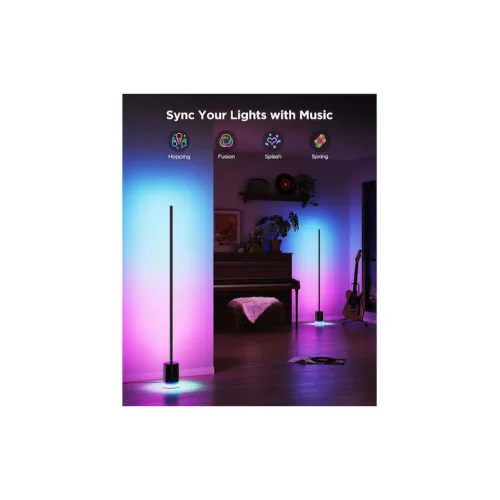 Govee LED Φωτιστικό Δαπέδου με RGB Φως 1725lm Μαύρο