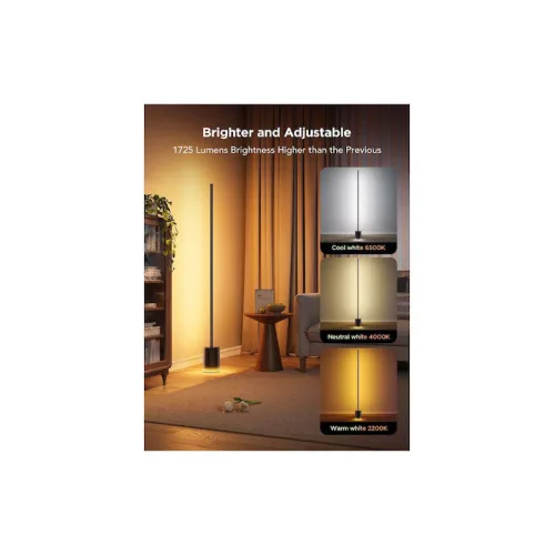 Govee LED Φωτιστικό Δαπέδου με RGB Φως 1725lm Μαύρο