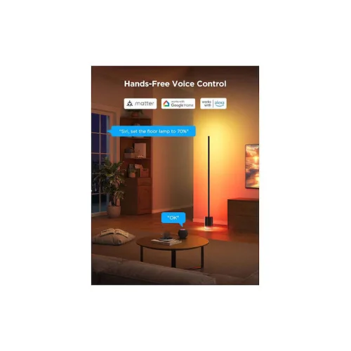 Govee LED Φωτιστικό Δαπέδου με RGB Φως 1725lm Μαύρο