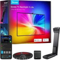 Govee Smart Ταινία LED Backlight 3 Lite Wi-Fi Τηλεόρασης 24V RGB Φως 2.4m με Τροφοδοτικό