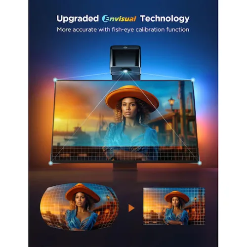 Govee Smart Ταινία LED Backlight 3 Lite Wi-Fi Τηλεόρασης 24V RGB Φως 2.4m με Τροφοδοτικό