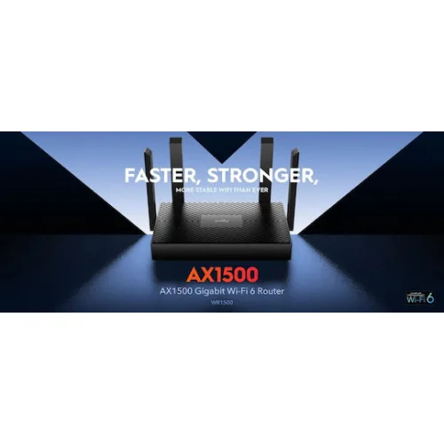 Cudy WR1500 v1 Ασύρματο Router Wi‑Fi 6 με 3 Θύρες Gigabit