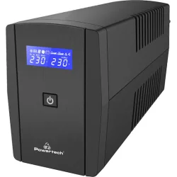 Powertech UPS Line-Interactive 850VA 510W με 2 Schuko Πρίζες