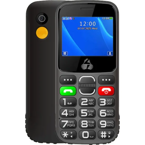 Powertech Sentry Eco II Dual SIM (32MB) Κινητό με Κουμπιά (Ελληνικό Μενού) Μαύρο
