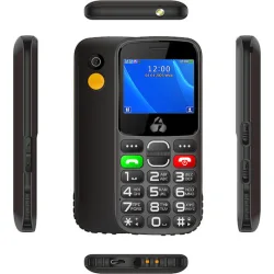 Powertech Sentry Eco II Dual SIM (32MB) Κινητό με Κουμπιά (Ελληνικό Μενού) Μαύρο