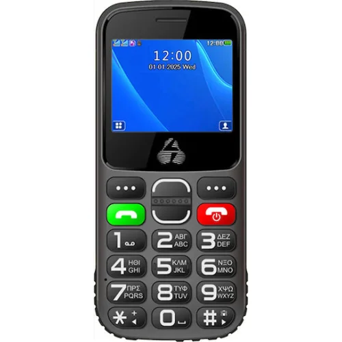 Powertech Sentry Eco II Dual SIM (32MB) Κινητό με Κουμπιά (Ελληνικό Μενού) Μαύρο