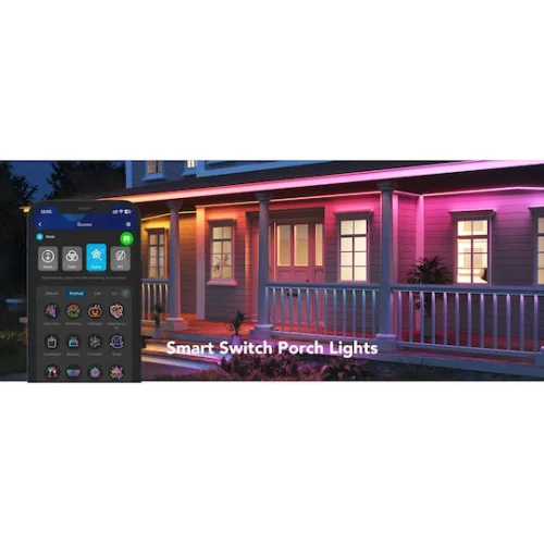 Govee Αδιάβροχη Smart Ταινία LED Wi-Fi RGBW Φως 10m με Τροφοδοτικό