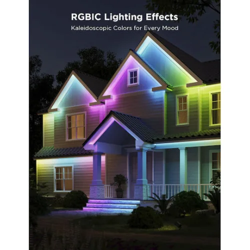 Govee Αδιάβροχη Smart Ταινία LED Wi-Fi RGBW Φως 10m με Τροφοδοτικό