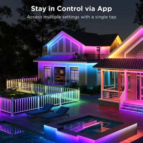 Govee Αδιάβροχη Smart Ταινία LED Wi-Fi RGBW Φως 10m με Τροφοδοτικό