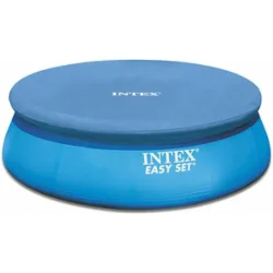 Intex Easy Set Αντηλιακό Προστατευτικό Κάλυμμα Πισίνας Στρογγυλό Διαμέτρου 457εκ. Μπλε