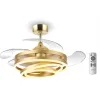 Bruno Ανεμιστήρας Οροφής 106.68cm με Φως και Τηλεχειριστήριο Χρυσός