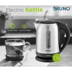 Bruno Βραστήρας 1.7lt 2200W Ασημί
