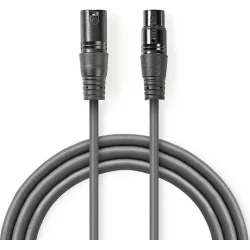 Nedis Cable XLR male - XLR female 3m (COTH15010GY30)