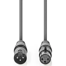 Nedis Cable XLR male - XLR female 3m (COTH15010GY30)