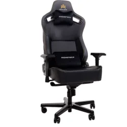 Monarch Gear Prometheus Καρέκλα Gaming Δερματίνης με Ρυθμιζόμενα Μπράτσα Midnight Black