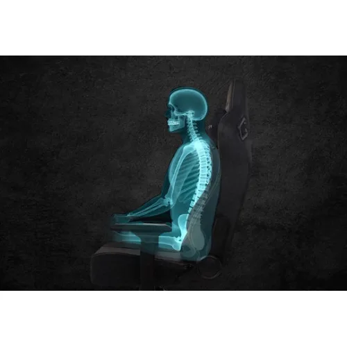 Monarch Gear Prometheus Καρέκλα Gaming Δερματίνης με Ρυθμιζόμενα Μπράτσα Midnight Black