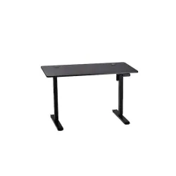 Ηλεκτρικό Γραφείο Gaming Monarch Aion Ξύλινο Carbon Μαύρο με Μεταλλικά Πόδια & Ρυθμιζόμενο Ύψος 140x60x70εκ.