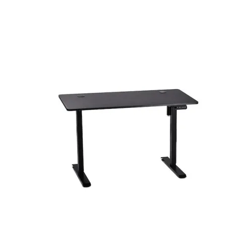 Ηλεκτρικό Γραφείο Gaming Monarch Aion Ξύλινο Carbon Μαύρο με Μεταλλικά Πόδια & Ρυθμιζόμενο Ύψος 140x60x70εκ.