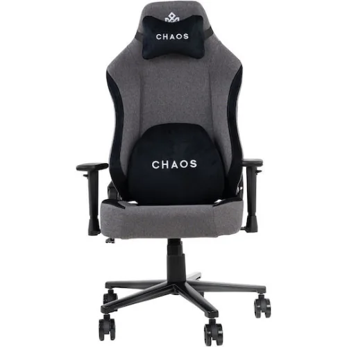 Monarch Gear Chaos Υφασμάτινη Καρέκλα Gaming με Ρυθμιζόμενα Μπράτσα Iron Gray