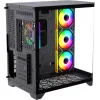 Monarch Gear Pandora Gaming Midi Tower Κουτί Υπολογιστή με Πλαϊνό Παράθυρο Μαύρο