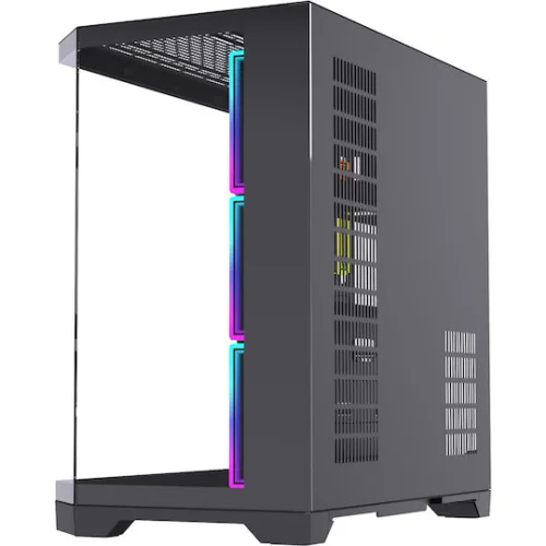 Monarch Gear Pandora Gaming Midi Tower Κουτί Υπολογιστή με Πλαϊνό Παράθυρο Μαύρο