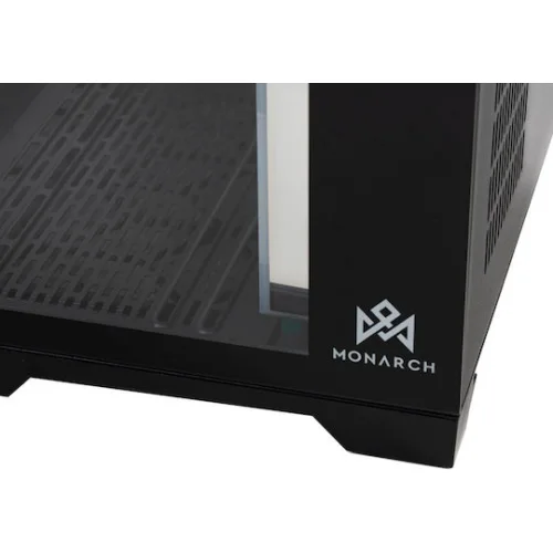 Monarch Gear Pandora Gaming Midi Tower Κουτί Υπολογιστή με Πλαϊνό Παράθυρο Μαύρο