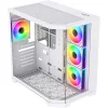 Monarch Gear Pandora Gaming Midi Tower Κουτί Υπολογιστή με Πλαϊνό Παράθυρο Λευκό