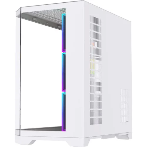 Monarch Gear Pandora Gaming Midi Tower Κουτί Υπολογιστή με Πλαϊνό Παράθυρο Λευκό