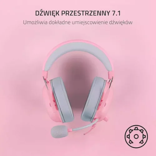 Razer BlackShark V2 X For Playstation Over Ear Gaming Headset με σύνδεση 3.5mm Quartz