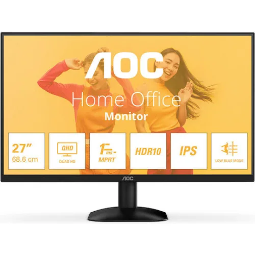 AOC Q27B35E IPS HDR Monitor 27" QHD 2560x1440 με Χρόνο Απόκρισης 4ms GTG