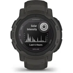 Garmin Instinct 2 Solar 45mm Αδιάβροχο Smartwatch με Παλμογράφο (Graphite)