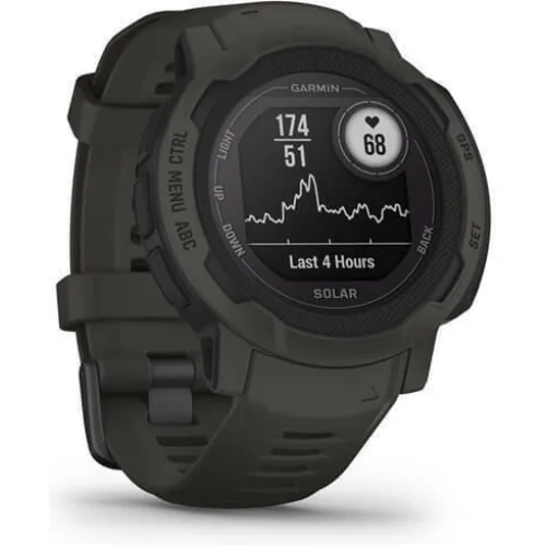 Garmin Instinct 2 Solar 45mm Αδιάβροχο Smartwatch με Παλμογράφο (Graphite)