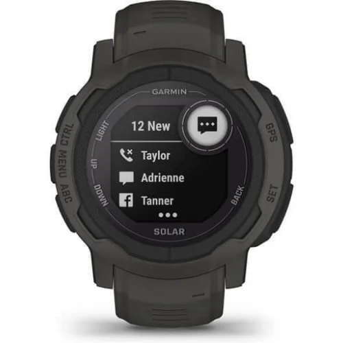 Garmin Instinct 2 Solar 45mm Αδιάβροχο Smartwatch με Παλμογράφο (Graphite)