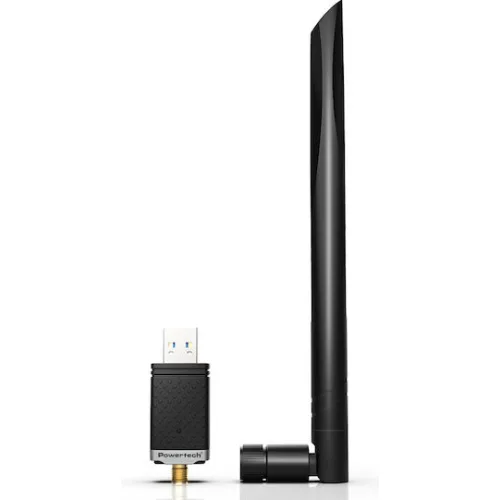 Powertech PT-1132 Ασύρματος USB Αντάπτορας Δικτύου 1300Mbps
