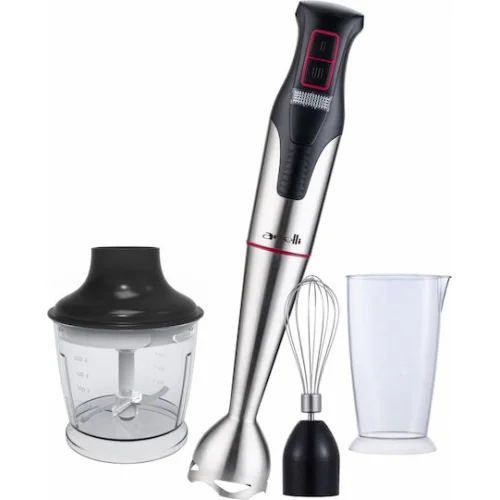 Arielli Ραβδομπλέντερ με Ανοξείδωτη Ράβδο 1200W Ασημί