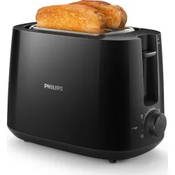 Philips Daily Collection Φρυγανιέρα 2 Θέσεων 900W Μαύρη