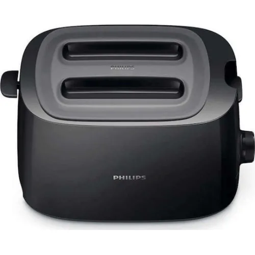 Philips Daily Collection Φρυγανιέρα 2 Θέσεων 900W Μαύρη