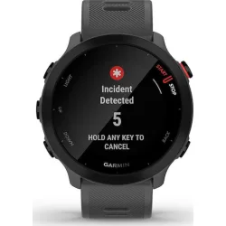 Garmin Forerunner 55 42mm Αδιάβροχο Smartwatch με Παλμογράφο (Monterra Grey)